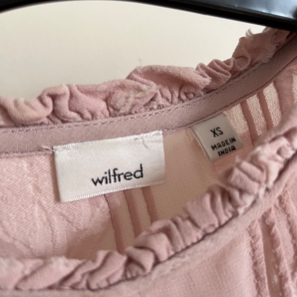 Wilfred Dusty Pink Sheer blouse in Size XS - Picture 3 of 6